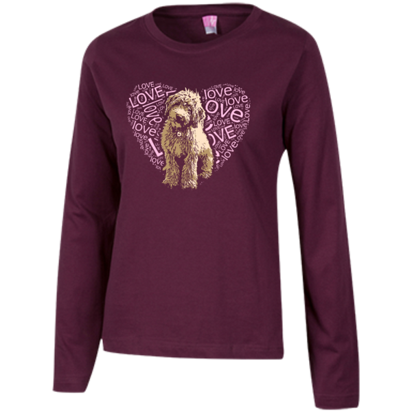 I LOVE Doodles - Ladies Long Sleeve T-Shirt