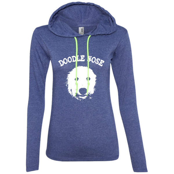 Doodle Nose - Ladies' LS T-Shirt Hoodie