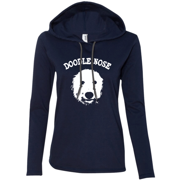Doodle Nose - Ladies' LS T-Shirt Hoodie