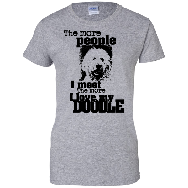 I Love My Doodle - Gildan Ladies T-Shirt