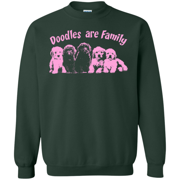 Doodles Are Family - Gildan Crewneck Sweatshirt