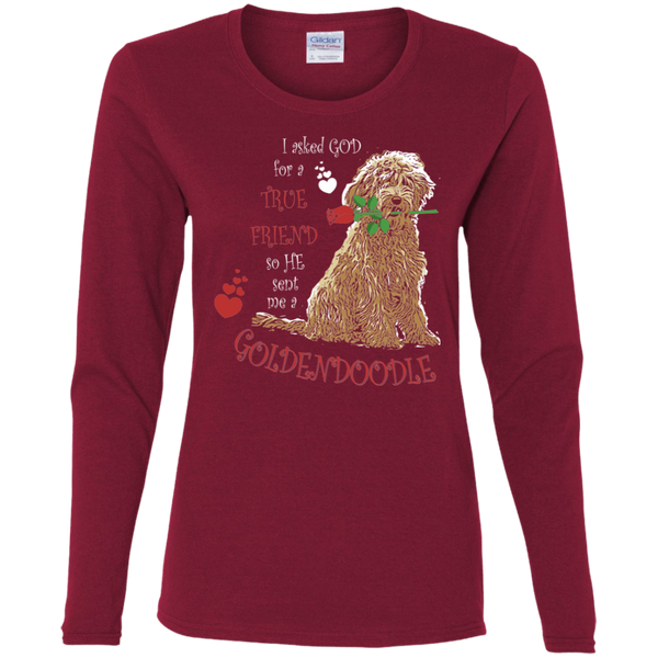 God Sent Me a Goldendoodle - Ladies Long Sleeve