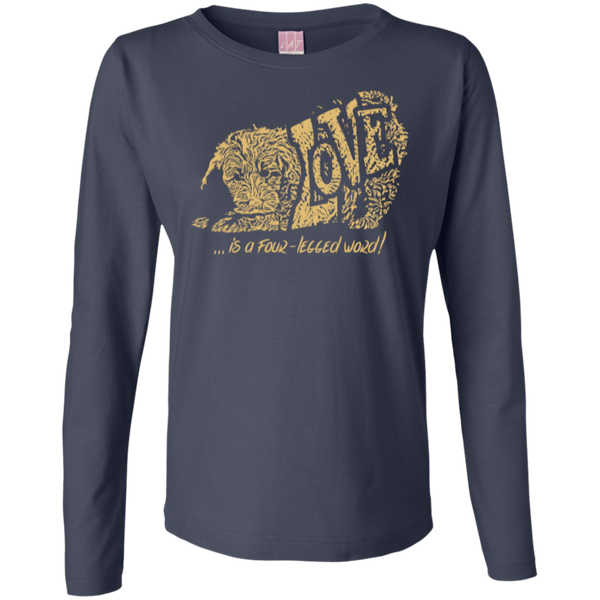 Love Is a Four Legged Word - Ladies Long Sleeve T-Shirt