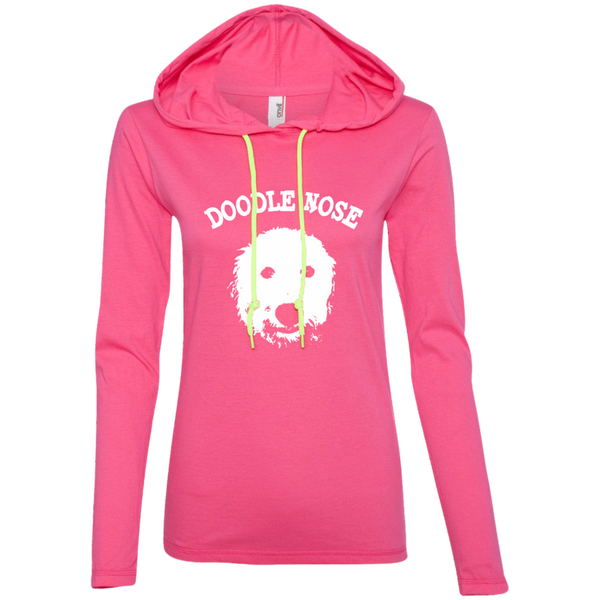 Doodle Nose - Ladies' LS T-Shirt Hoodie
