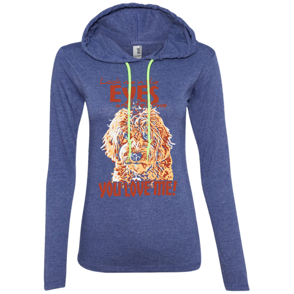 Look Me In The Eyes - Ladies Long Sleeve T-Shirt Hoodie