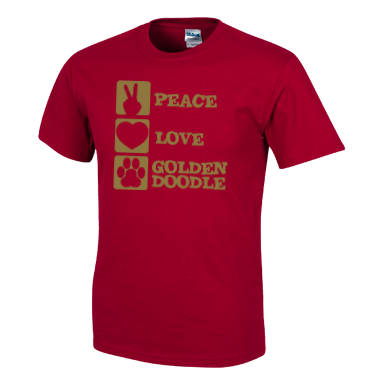 Peace Love Goldendoodle - Gildan T-Shirt