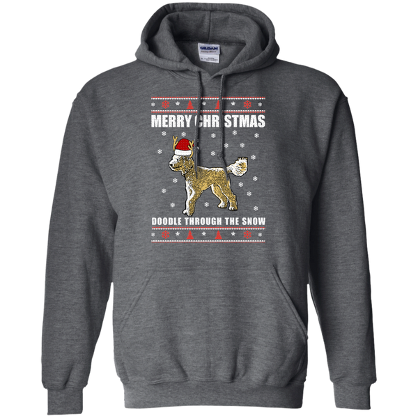 Doodle Through The Snow (Christmas Sweater) - Gildan Hoodie