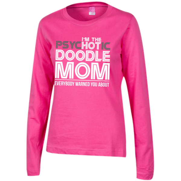 Hot Doodle Mom - Ladies Long Sleeve T-Shirt