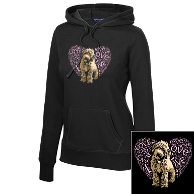 I LOVE Doodles - Ladies Hooded Sweatshirt