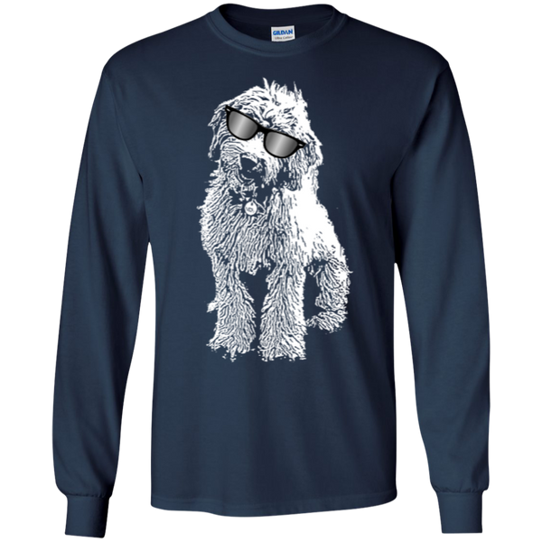 Doodle With Glasses - Long Sleeve Gildan Tshirt