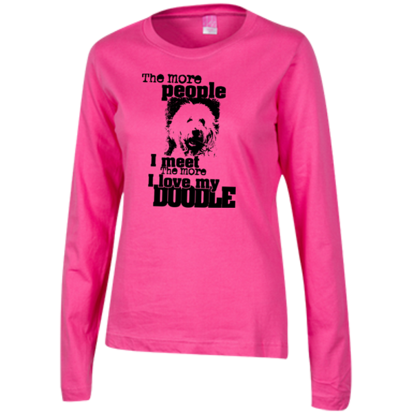 I Love My Doodle - Ladies Long Sleeve T-Shirt