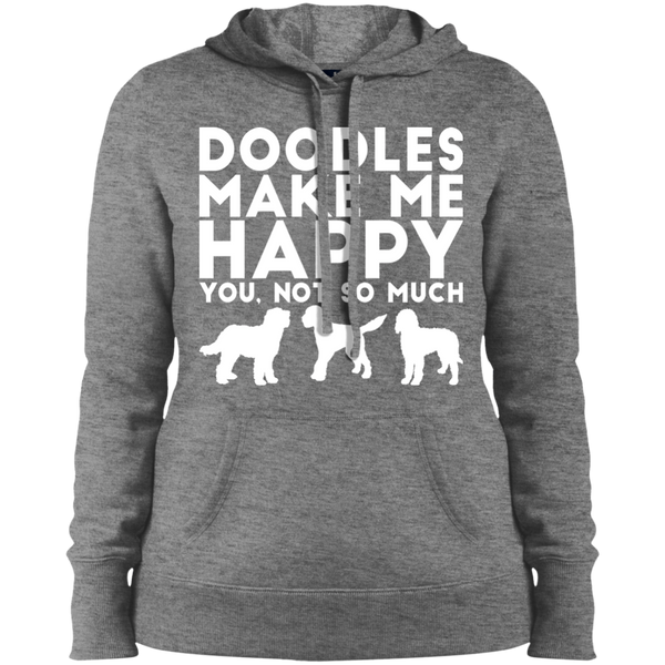 Doodles Make Me Happy - Ladies' Hooded Sweatshirt