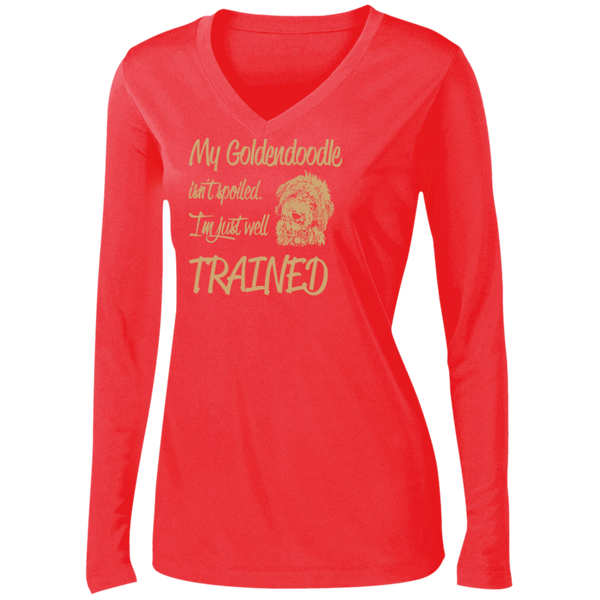 Well Trained - Ladies Long Sleeve V-Neck