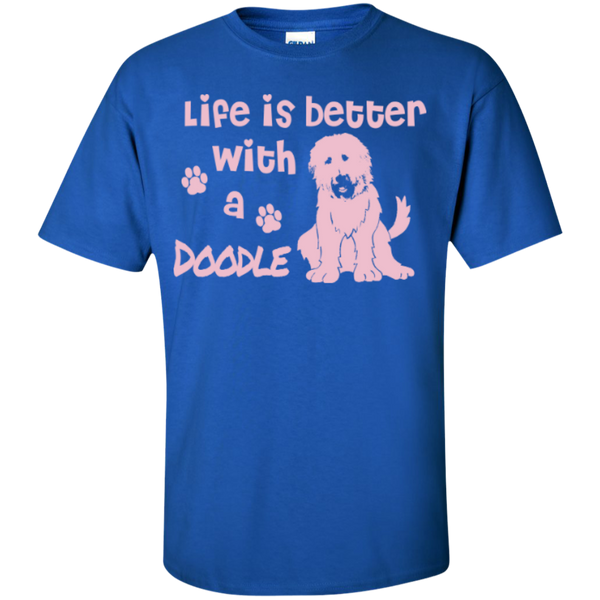 Life Is Better With A Doodle (Pink) - Gildan T-Shirt