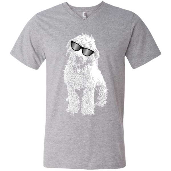 Doodle With Glasses - Men's V-Neck