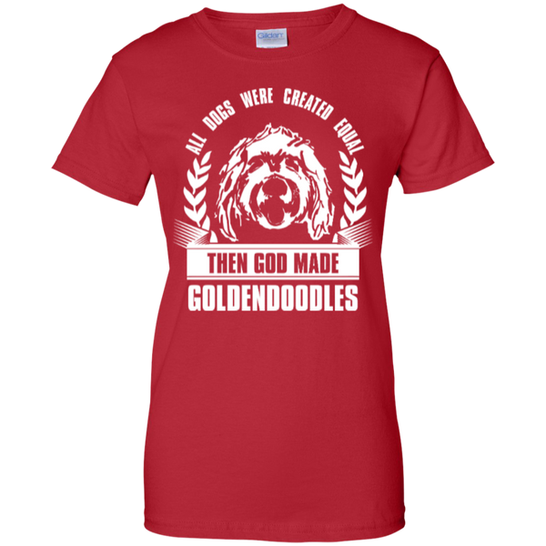 Then God Made Goldendoodles - Gildan Ladies T-Shirt
