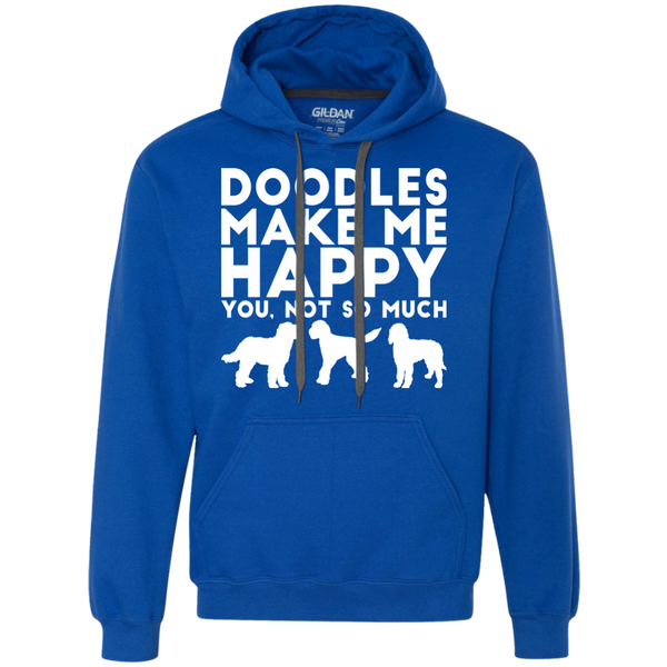 Doodles Make Me Happy - Gildan Heavyweight Fleece Sweatshirt