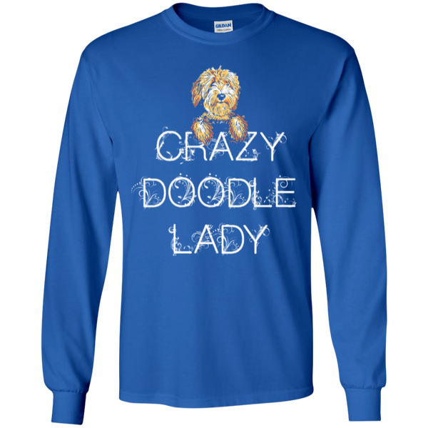 Crazy Doodle Lady - Gildan Long Sleeve T-Shirt