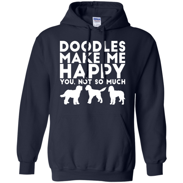 Doodles Make Me Happy - Gildan Hoodie