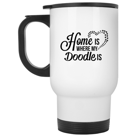 Home Is Where My Doodle Is Travel Mug