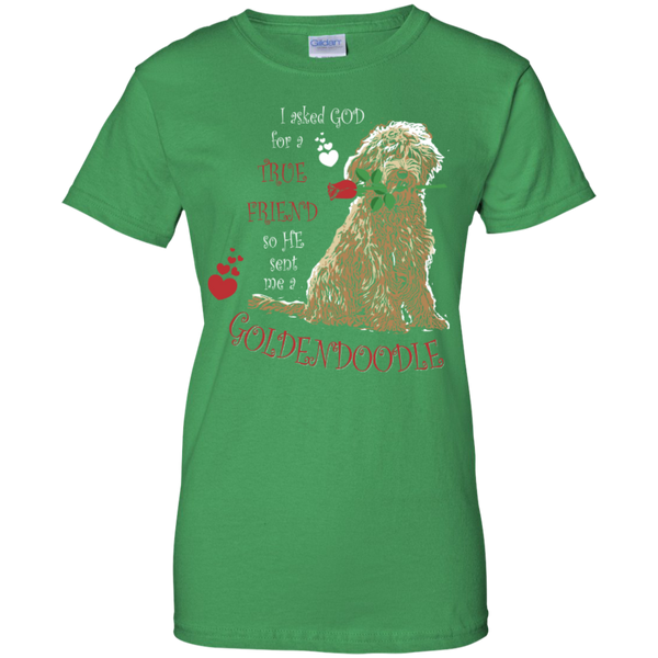 God Sent Me A Goldendoodle - Ladies T-Shirt