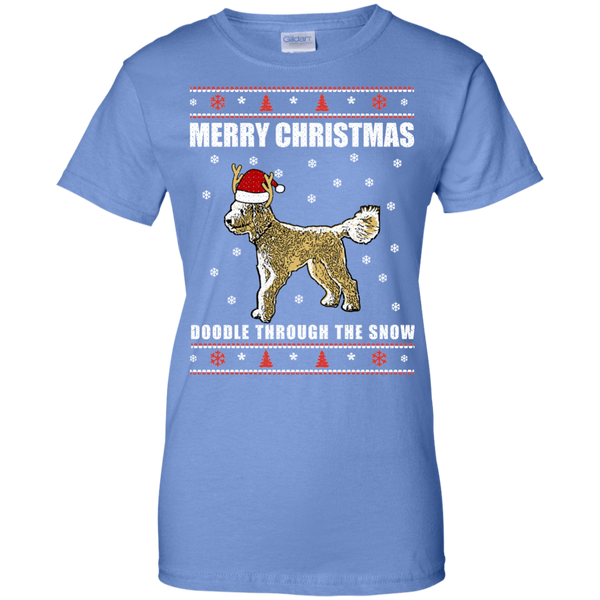 Doodle Through The Snow (Christmas Sweater) - Gildan Ladies' T-Shirt