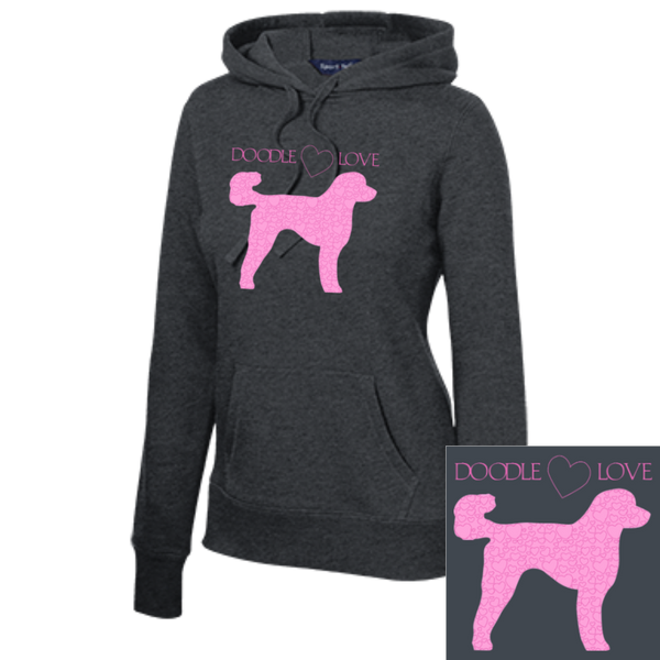 Doodle Love - Ladies Pullover Hooded Sweatshirt