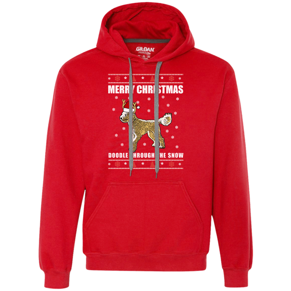 Doodle Through The Snow (Christmas Sweater) - Gildan Heavyweight Fleece Sweatshirt