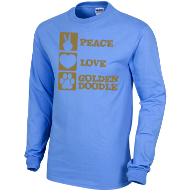 Peace Love Goldendoodle - Gildan Long Sleeve