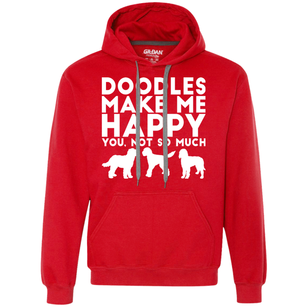 Doodles Make Me Happy - Gildan Heavyweight Fleece Sweatshirt
