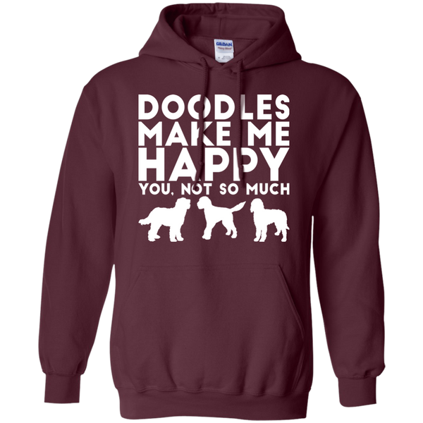 Doodles Make Me Happy - Gildan Hoodie