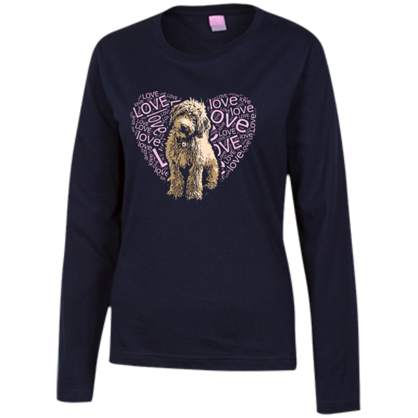 I LOVE Doodles - Ladies Long Sleeve T-Shirt