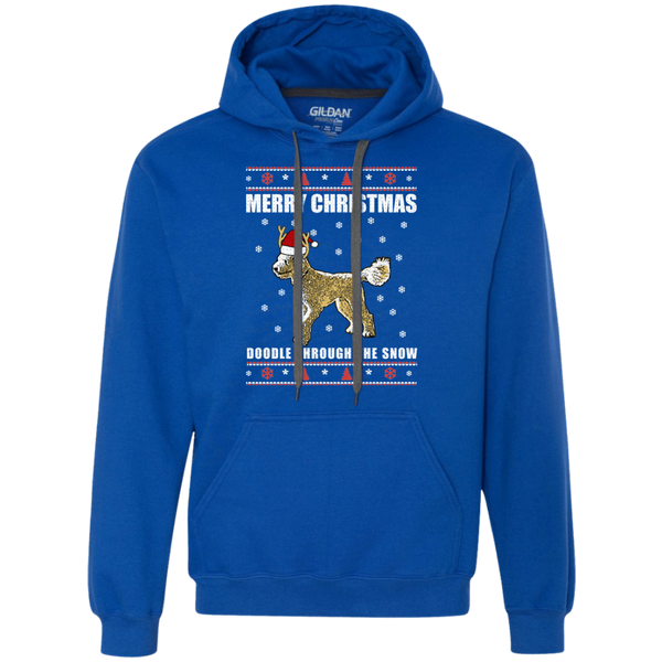 Doodle Through The Snow (Christmas Sweater) - Gildan Heavyweight Fleece Sweatshirt