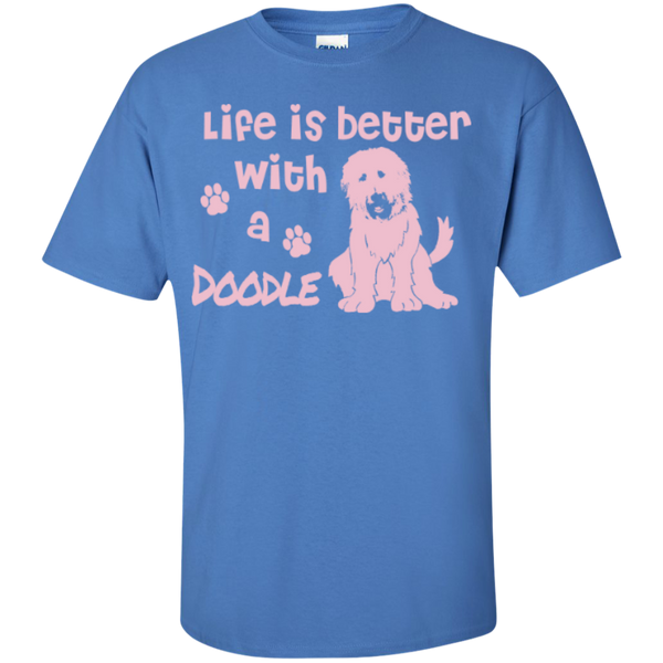 Life Is Better With A Doodle (Pink) - Gildan T-Shirt