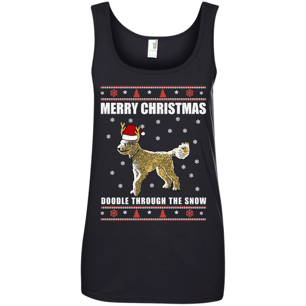 Doodle Through The Snow (Christmas Sweater) - Ladies' Tank Top