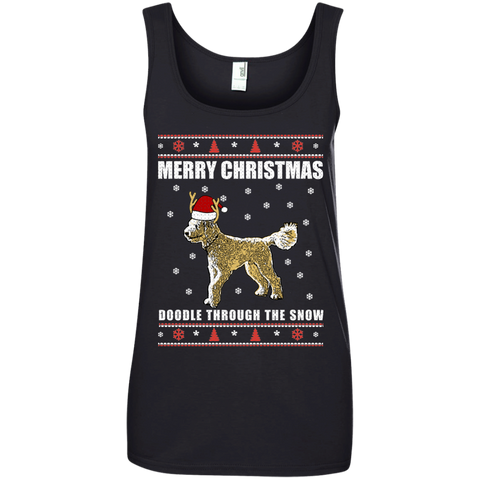 Doodle Through The Snow (Christmas Sweater) - Ladies' Tank Top