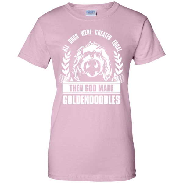 Then God Made Goldendoodles - Gildan Ladies T-Shirt