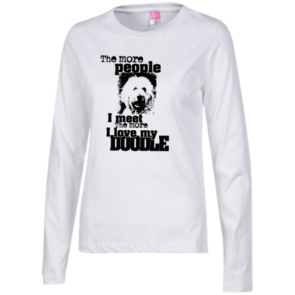 I Love My Doodle - Ladies Long Sleeve T-Shirt