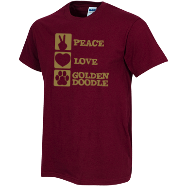 Peace Love Goldendoodle - Gildan T-Shirt