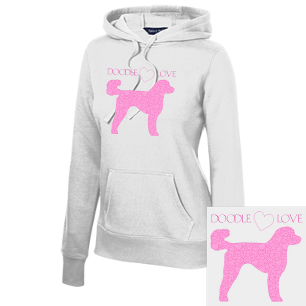 Doodle Love - Ladies Pullover Hooded Sweatshirt