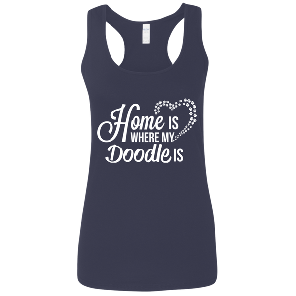 Home Is Where My Doodle Is - Gildan Ladies' Racerback Tank