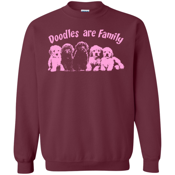 Doodles Are Family - Gildan Crewneck Sweatshirt