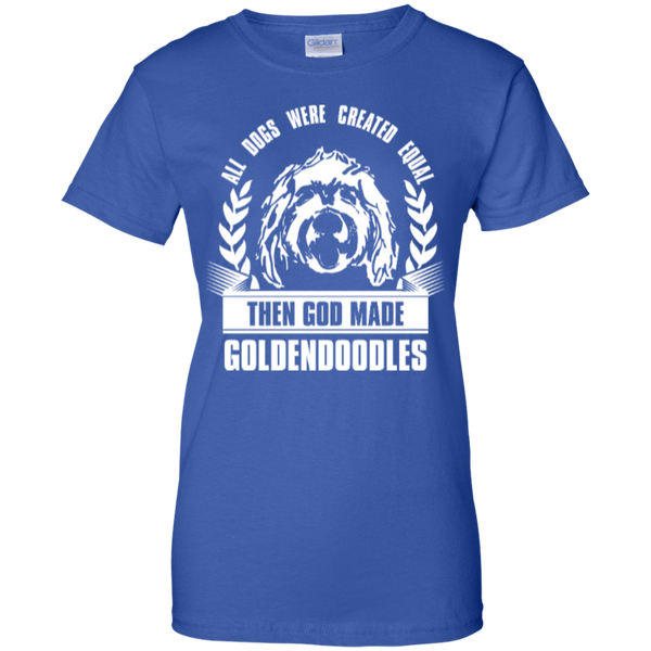 Then God Made Goldendoodles - Gildan Ladies T-Shirt