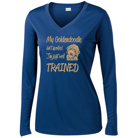 Well Trained - Ladies Long Sleeve V-Neck
