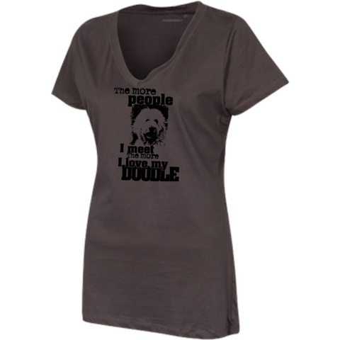 I Love My Doodle - Women's V-Neck