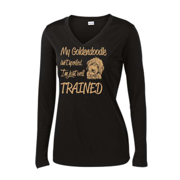 Well Trained - Ladies Long Sleeve V-Neck