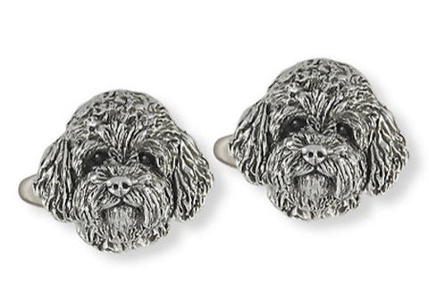 Handmade Doodle Cufflinks in Sterling Silver