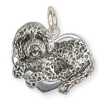 Heart Doodle Charm in Sterling Silver